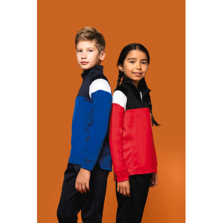 Sweat dentrainement 1/4 zip enfant Personnalisable | BCM Goodies - 2
