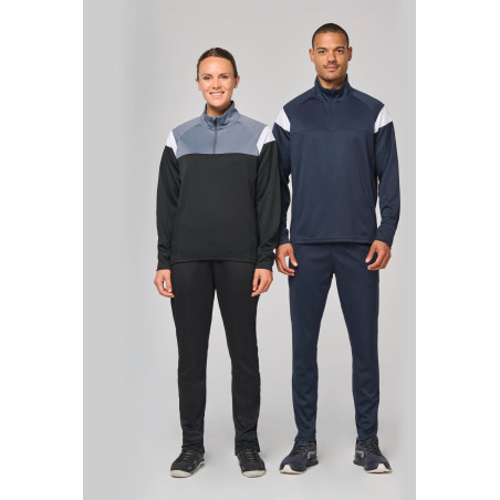 Sweat dentrainement 1/4 zip unisexe Personnalisable | BCM Goodies - 4