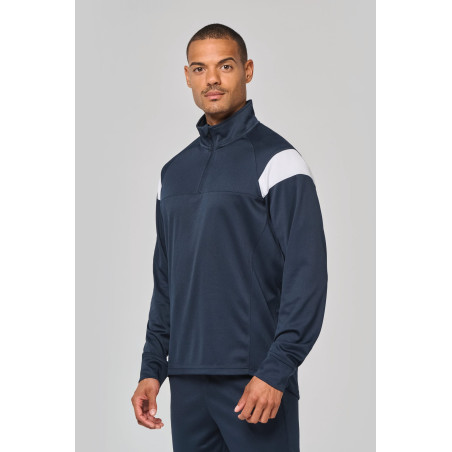 Sweat dentrainement 1/4 zip unisexe Personnalisable | BCM Goodies - 1