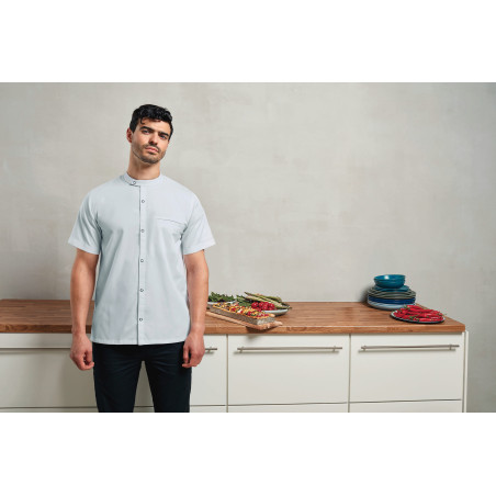 Veste chef cuisinier manches courtes Personnalisable | BCM Goodies - 1