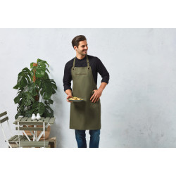Tablier contrasté écoresponsable Barley Personnalisable | BCM Goodies - 1