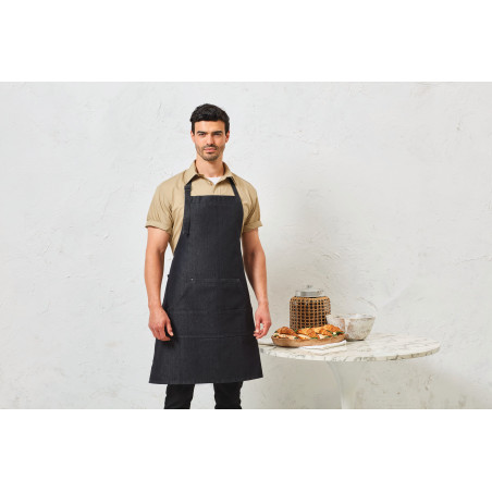 Tablier à bavette Denim Personnalisable | BCM Goodies - 1