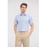 Chemise oxford cintrée manches courtes homme Personnalisable | BCM Goodies - 4