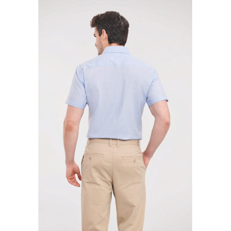 Chemise oxford cintrée manches courtes homme Personnalisable | BCM Goodies - 1