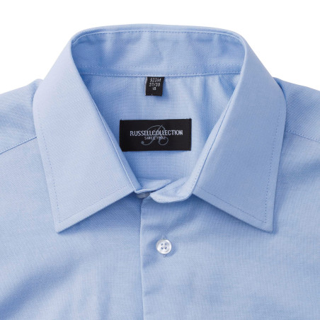 Chemise oxford cintrée manches courtes homme Personnalisable | BCM Goodies - 2