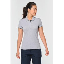 Polo Day To Day contrasté manches courtes femme Personnalisable | BCM Goodies - 4