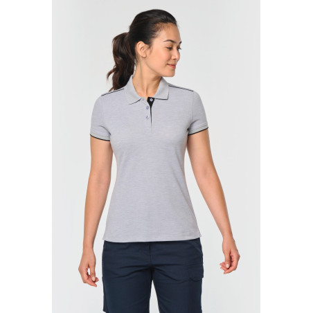 Polo Day To Day contrasté manches courtes femme Personnalisable | BCM Goodies - 4