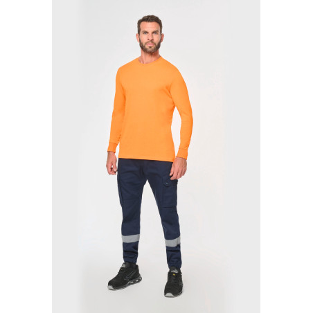 Pantalon cargo unisexe avec bas élastiqué et bande réfléchissante Personnalisable | BCM Goodies - 3