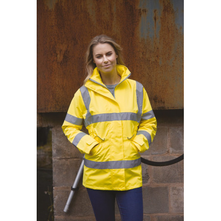 Veste haute visibilité Management femme Personnalisable | BCM Goodies - 4