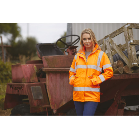 Veste haute visibilité Management femme Personnalisable | BCM Goodies - 3