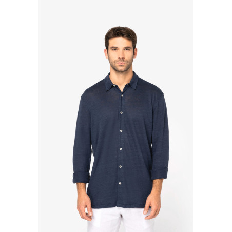 Chemise en lin homme Personnalisable | BCM Goodies - 4