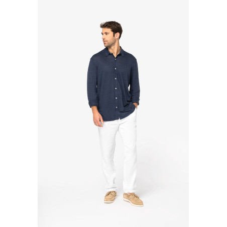 Chemise en lin homme Personnalisable | BCM Goodies - 1