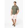 Chemise à manches courtes en lin homme Personnalisable | BCM Goodies - 1