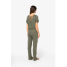 Combinaison en maille manches courtes en lin femme Personnalisable | BCM Goodies - 2