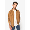Surchemise écoresponsable délavée en velours côtelé homme Personnalisable | BCM Goodies - 4
