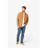 Surchemise écoresponsable délavée en velours côtelé homme Personnalisable | BCM Goodies - 1