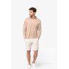 Polo manches longues en lin homme Personnalisable | BCM Goodies - 1