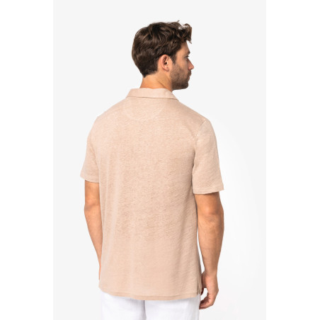 Polo en lin homme Personnalisable | BCM Goodies - 2