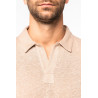 Polo en lin homme Personnalisable | BCM Goodies - 3