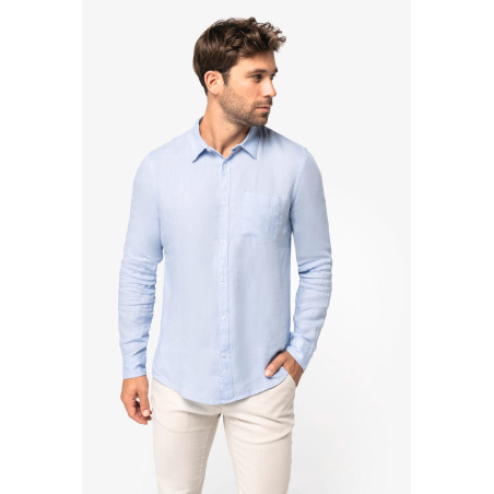 Chemise en lin homme Personnalisable | BCM Goodies - 4