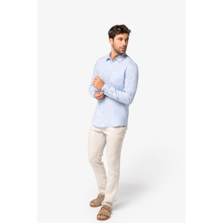 Chemise en lin homme Personnalisable | BCM Goodies - 1