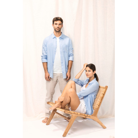 Chemise en lin femme Personnalisable | BCM Goodies - 3
