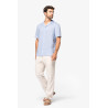 Chemise à col bowling en lin homme Personnalisable | BCM Goodies - 1