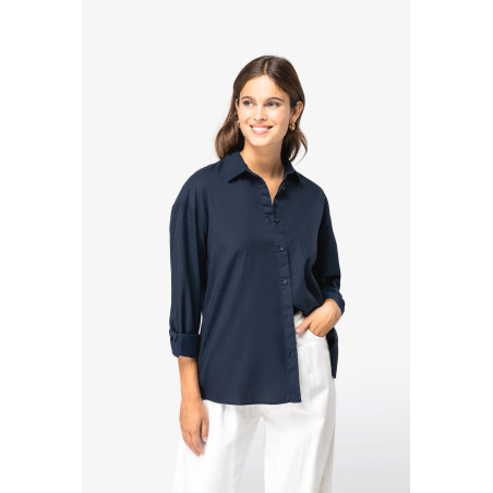 Chemise écoresponsable en lyocell femme Personnalisable | BCM Goodies - 4