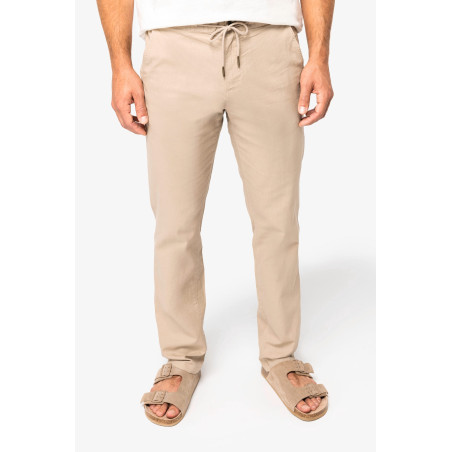 Pantalon écoresponsable en lin et coton bio homme Personnalisable | BCM Goodies - 4