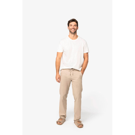 Pantalon écoresponsable en lin et coton bio homme Personnalisable | BCM Goodies - 1