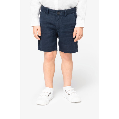 Bermuda en lin enfant Personnalisable | BCM Goodies - 4