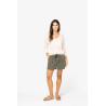 Short écoresponsable délavé en lyocell femme Personnalisable | BCM Goodies - 1