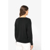 Pull écoresponsable col V en lyocell femme Personnalisable | BCM Goodies - 3