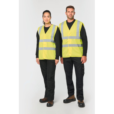 Gilet adulte haute visibilité unisexe Personnalisable | BCM Goodies - 4