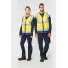 Gilet de sécurité haute visibilité recyclé avec zip unisexe Personnalisable | BCM Goodies - 4
