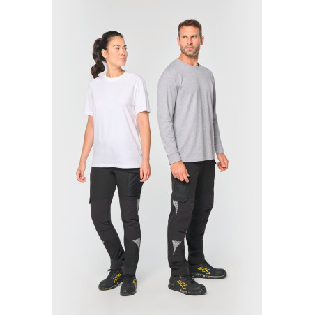 Pantalon stretch recyclé multipoches unisexe Personnalisable | BCM Goodies - 4