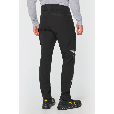 Pantalon stretch recyclé multipoches unisexe Personnalisable | BCM Goodies - 3