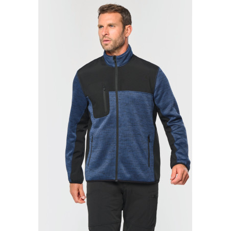 Veste recyclée en polytricot homme Personnalisable | BCM Goodies - 2