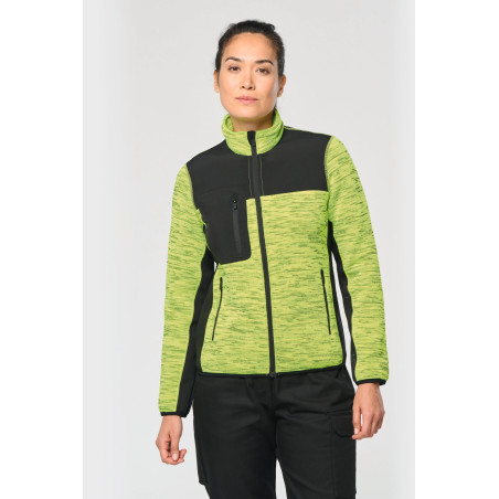 Veste recyclée en polytricot femme Personnalisable | BCM Goodies - 4