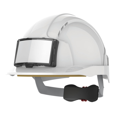 Casque de sécurité EVOLite® avec porte badge, ventilé, serrage crémaillère Personnalisable | BCM Goodies - 1