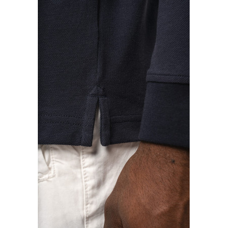 Polo piqué manches longues Bio180 homme Personnalisable | BCM Goodies - 3