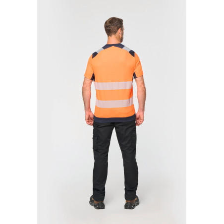 T-shirt de sécurité recyclé manches courtes unisexe Personnalisable | BCM Goodies - 2