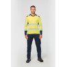 T-shirt de sécurité recyclé col rond manches longues unisexe Personnalisable | BCM Goodies - 3