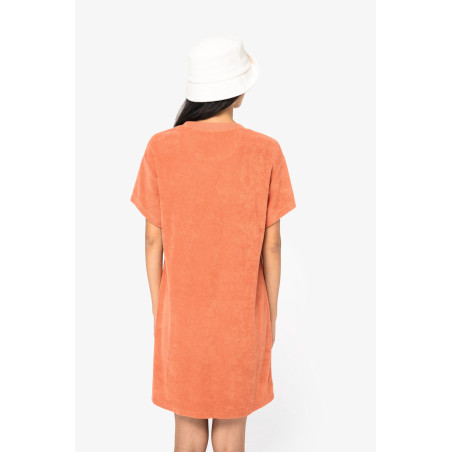 Robe t-shirt écoresponsable en éponge à épaules tombantes femme Personnalisable | BCM Goodies - 2