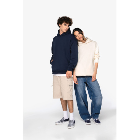 Sweat-shirt écoresponsable à capuche oversize unisexe Personnalisable | BCM Goodies - 4