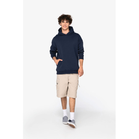 Sweat-shirt écoresponsable à capuche oversize unisexe Personnalisable | BCM Goodies - 2