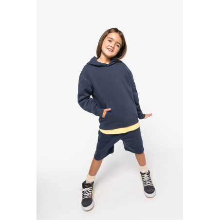 Sweat-shirt écoresponsable à capuche oversize enfant Personnalisable | BCM Goodies - 1