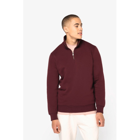 Sweat-shirt écoresponsable à col montant zippé homme Personnalisable | BCM Goodies - 2