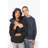 Sweat-shirt écoresponsable à col rond délavé oversize unisexe Personnalisable | BCM Goodies - 4