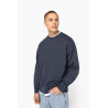 Sweat-shirt écoresponsable à col rond délavé oversize unisexe Personnalisable | BCM Goodies - 3